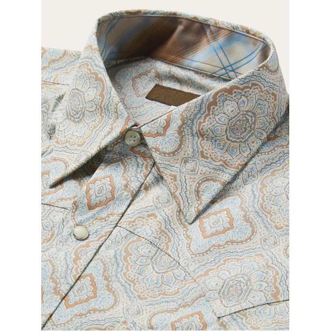 Men's Printed Western Shirt