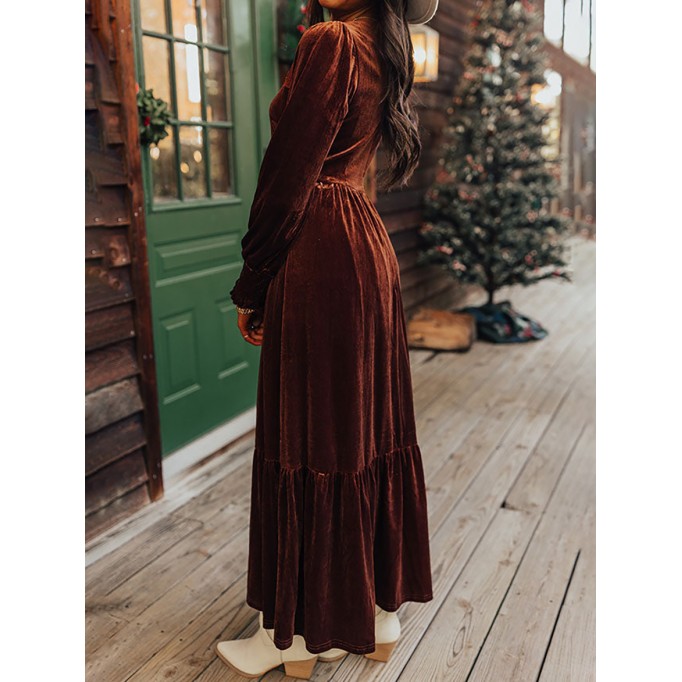 AUTUMN EMBROIDERED MAXI