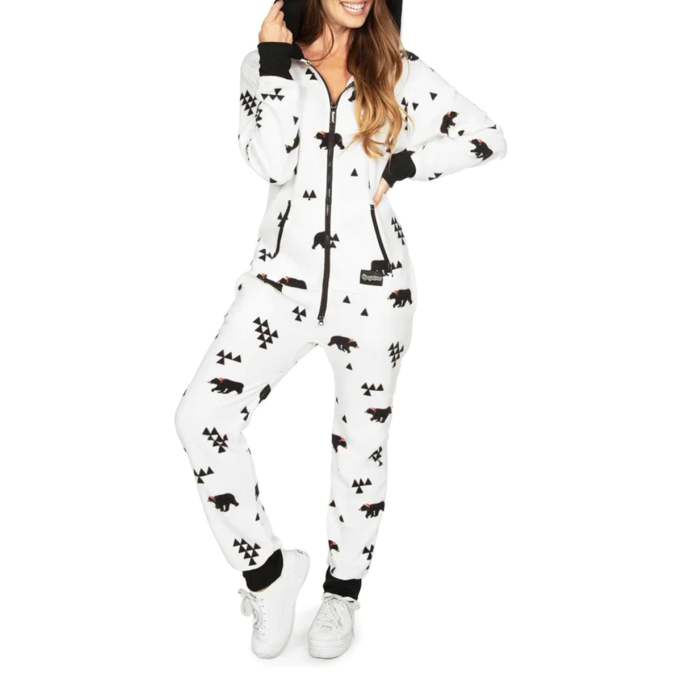 Casual Home Christmas Bear Jumpsuit