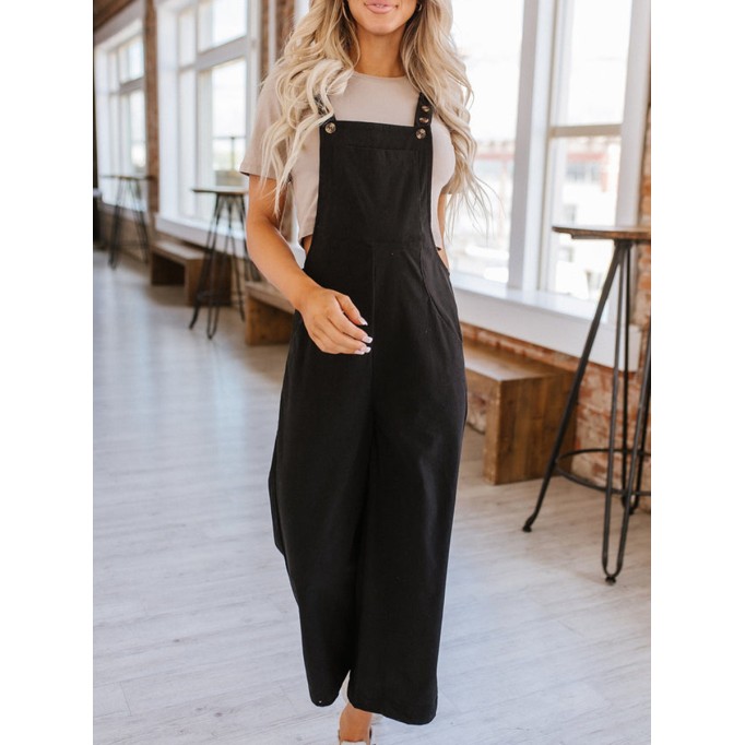 Corduroy Wide Leg Overall