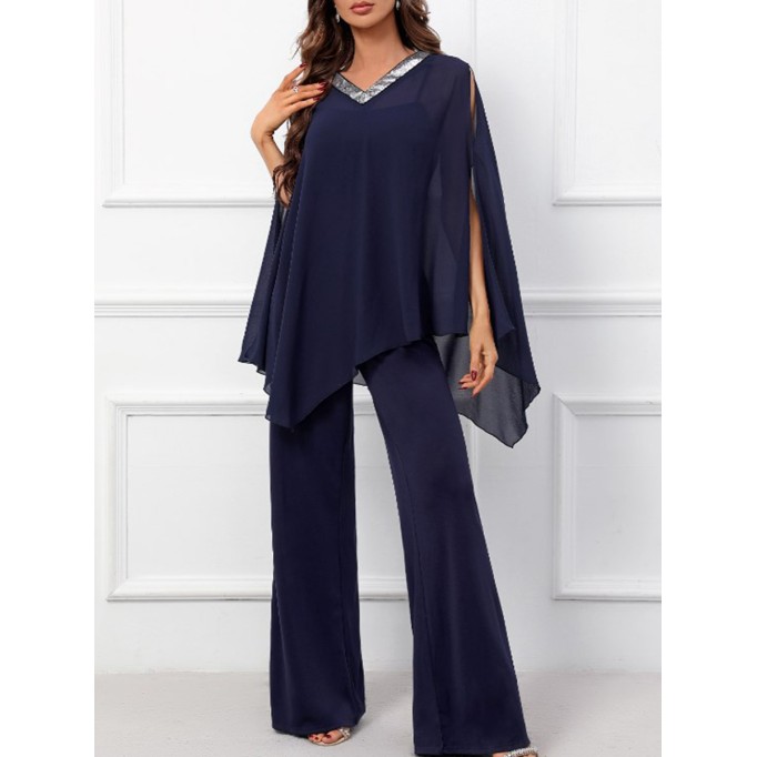 Elegant premium chiffon jumpsuit for women