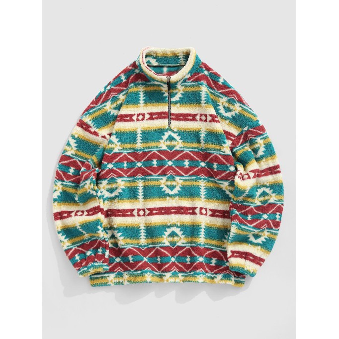 Colorful Zip Sweatshirt