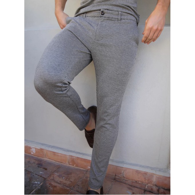 Grey Stretch Twill Men's Pants