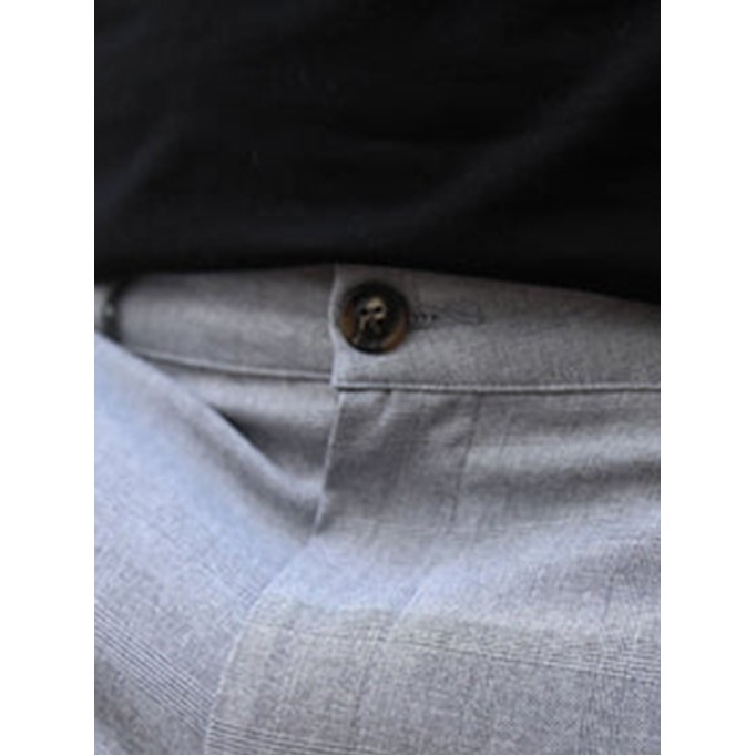 Grey Stretch Twill Men's Pants