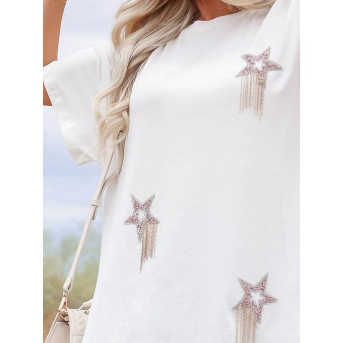 Jewel Star Mini T-shirt Dress