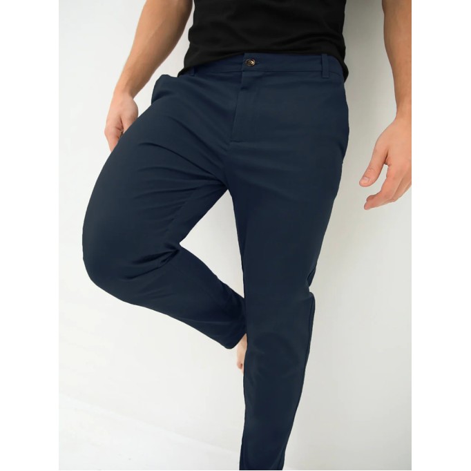 Men's Blue Stretch Twill Pants