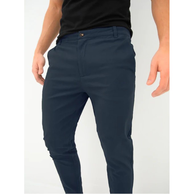 Men's Blue Stretch Twill Pants