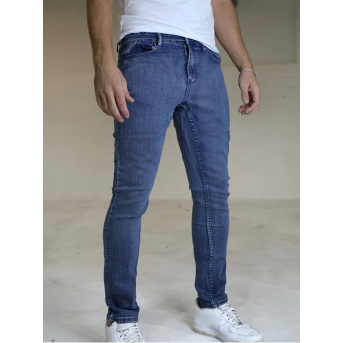 Men's casual blue pants