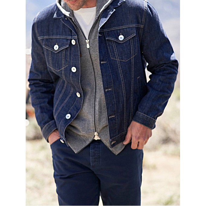 Men's Casual Oversized Denim Coat Jacket