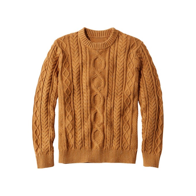 Men's soft cotton crew neck sweater