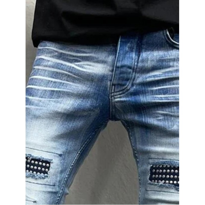 Men's tight cropped jeans