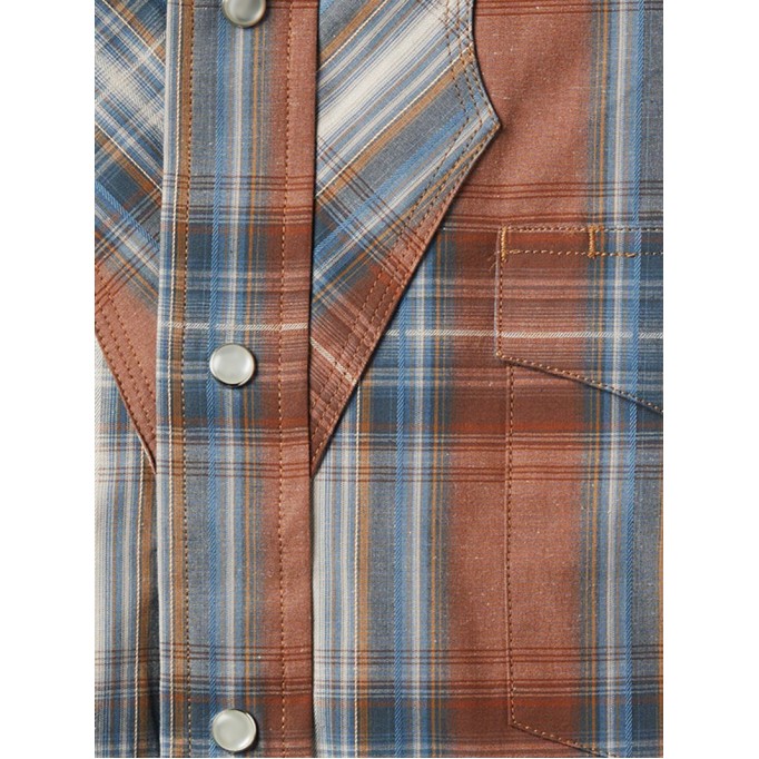 Men's Rustic Plaid Western Shirt