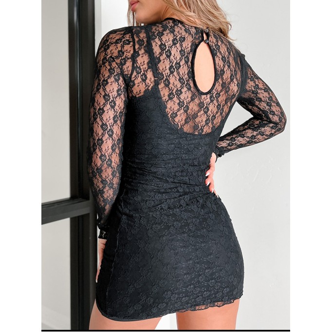 Women Casual Elegant Lace Dress